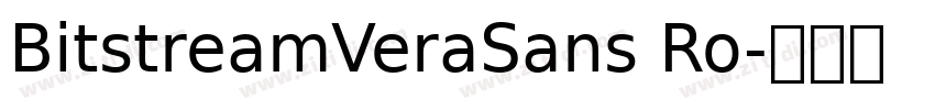 BitstreamVeraSans Ro字体转换